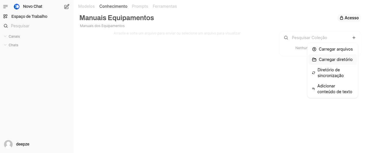 Sistema de gestão de arquivos